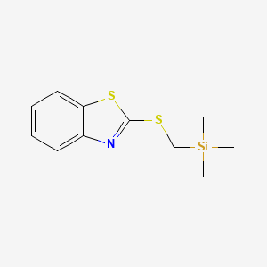 molecular formula C11H15NS2Si B7777812 Benzothiazole, 2-[[(trimethylsilyl)methyl]thio]- CAS No. 106296-62-2