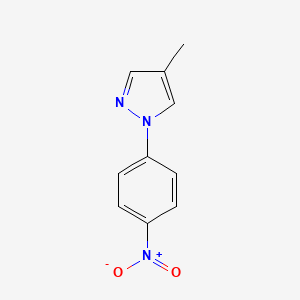 molecular formula C10H9N3O2 B7777838 4-methyl-1-(4-nitrophenyl)-1H-pyrazole CAS No. 13808-73-6