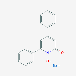 molecular formula C17H12NNaO2 B7777937 sodium;1-oxido-4,6-diphenylpyridin-2-one 