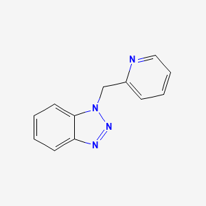 molecular formula C12H10N4 B7778352 1-(Pyridin-2-ylmethyl)-1H-1,2,3-benzotriazole 