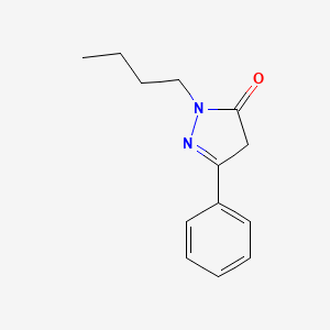 molecular formula C13H16N2O B7778361 2-Butyl-5-phenyl-2,4-dihydro-pyrazol-3-one CAS No. 901273-45-8