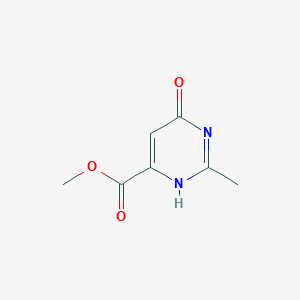 molecular formula C7H8N2O3 B7778449 methyl 2-methyl-4-oxo-1H-pyrimidine-6-carboxylate 