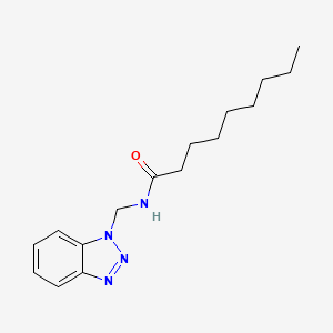 molecular formula C16H24N4O B7778475 N-(1H-1,2,3-Benzotriazol-1-ylmethyl)nonanamide 