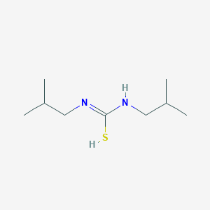 molecular formula C9H20N2S B7778626 N,N'-bis(2-methylpropyl)carbamimidothioic acid 