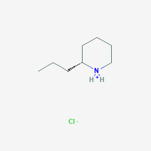 (2R)-2-propylpiperidin-1-ium;chloride