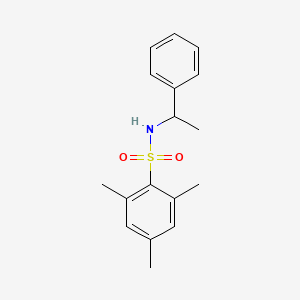 molecular formula C17H21NO2S B7778897 2,4,6-trimethyl-N-(1-phenylethyl)benzenesulfonamide 