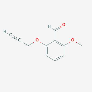 molecular formula C11H10O3 B7778932 2-Methoxy-6-(prop-2-yn-1-yloxy)benzaldehyde 