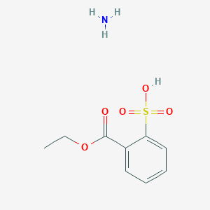 molecular formula C9H13NO5S B7778937 Azane;2-ethoxycarbonylbenzenesulfonic acid 