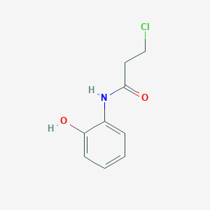 molecular formula C9H10ClNO2 B7778968 3-chloro-N-(2-hydroxyphenyl)propanamide CAS No. 19343-16-9