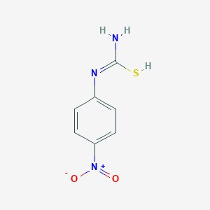 molecular formula C7H7N3O2S B7779184 N'-(4-nitrophenyl)carbamimidothioic acid 