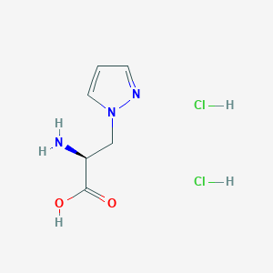 molecular formula C6H11Cl2N3O2 B7779307 3-Pyrazol-1-yl-L-alanine 2HCl 