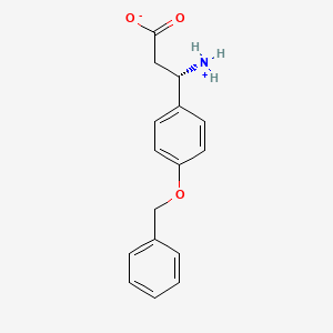 molecular formula C16H17NO3 B7779324 (3S)-3-azaniumyl-3-(4-phenylmethoxyphenyl)propanoate 
