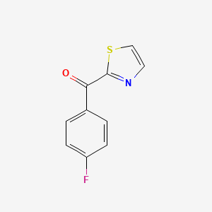 molecular formula C10H6FNOS B7779358 2-(4-Fluorobenzoyl)thiazole CAS No. 845781-30-8