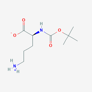 molecular formula C10H20N2O4 B7779460 (2S)-5-azaniumyl-2-[(2-methylpropan-2-yl)oxycarbonylamino]pentanoate 