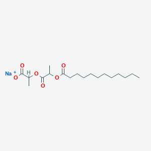 molecular formula C18H31NaO6 B077798 Sodium lauroyl lactylate CAS No. 13557-75-0