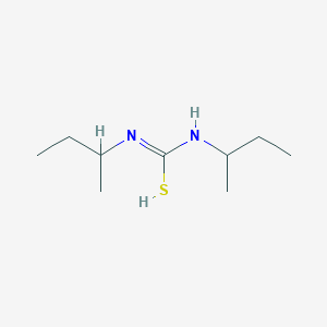molecular formula C9H20N2S B7779858 N,N'-di(butan-2-yl)carbamimidothioic acid 