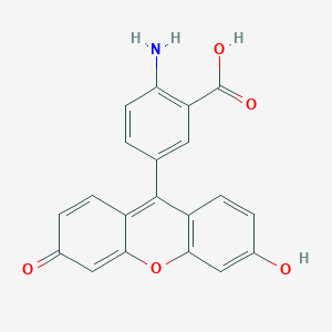 molecular formula C20H13NO5 B7780135 2-amino-5-(6-hydroxy-3-oxo-3H-xanthen-9-yl)benzoic acid 