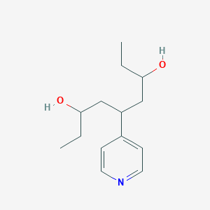 molecular formula C14H23NO2 B7780264 5-(4-Pyridinyl)-3,7-nonanediol 