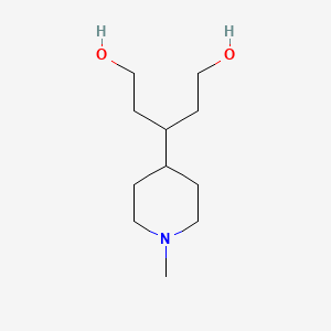 molecular formula C11H23NO2 B7780280 3-(1-Methylpiperidin-4-yl)pentane-1,5-diol 