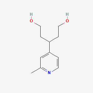 3-(2-Methylpyridin-4-yl)pentane-1,5-diol