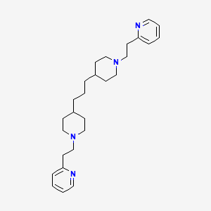 2-{2-[4-(3-{1-[2-(Pyridin-2-yl)ethyl]piperidin-4-yl}propyl)piperidin-1-yl]ethyl}pyridine