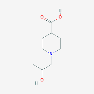 molecular formula C9H17NO3 B7780303 1-(2-Hydroxypropyl)piperidine-4-carboxylic acid CAS No. 16665-30-8
