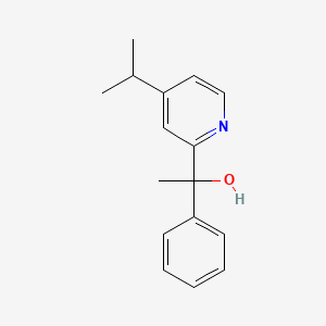 1-Phenyl-1-[4-(propan-2-yl)pyridin-2-yl]ethan-1-ol