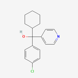 (4-Chlorophenyl)(cyclohexyl)pyridin-4-ylmethanol