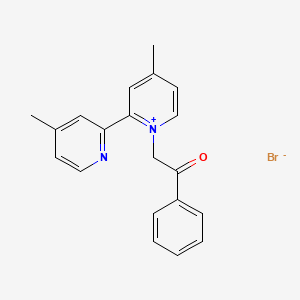 4-Methyl-2-(4-methyl-2-pyridinyl)-1-(2-oxo-2-phenylethyl)pyridinium bromide
