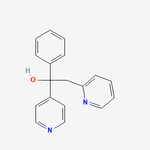 molecular formula C18H16N2O B7780341 a-Phenyl-a-4-pyridinyl-2-pyridineethanol 