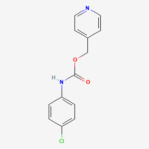 molecular formula C13H11ClN2O2 B7780385 pyridin-4-ylmethyl N-(4-chlorophenyl)carbamate 