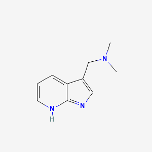 molecular formula C10H13N3 B7780465 N,N-dimethyl-1-(7H-pyrrolo[2,3-b]pyridin-3-yl)methanamine 