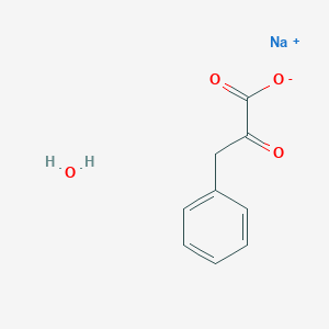molecular formula C9H9NaO4 B7780656 sodium;2-oxo-3-phenylpropanoate;hydrate 