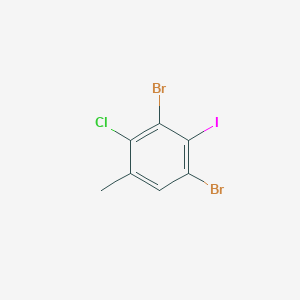 molecular formula C7H4Br2ClI B7780795 1,3-Dibromo-4-chloro-2-iodo-5-methylbenzene 