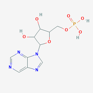 molecular formula C10H13N4O7P B077808 (3,4-Dihydroxy-5-purin-9-yloxolan-2-yl)methyl dihydrogen phosphate CAS No. 13484-60-1