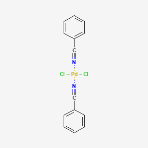 molecular formula C14H10Cl2N2Pd B7780801 Bis(benzonitrile)palladium chloride 