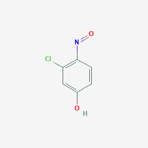 molecular formula C6H4ClNO2 B077810 2,5-Cyclohexadien-1-one, 3-chloro-4-hydroxyimino- CAS No. 13362-36-2