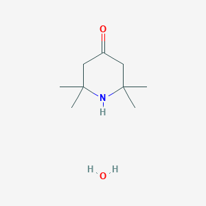 molecular formula C9H19NO2 B077811 2,2,6,6-Tetramethyl-4-piperidone hydrate CAS No. 10581-38-1