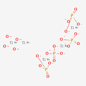 molecular formula O20P4Ti5 B077815 Oxygen(2-);titanium(4+);tetraphosphate CAS No. 12738-90-8