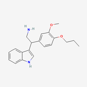 2-(1H-indol-3-yl)-2-(3-methoxy-4-propoxyphenyl)ethanamine