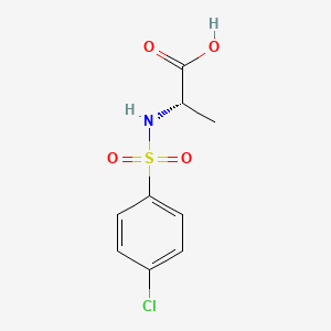 (2S)-2-[(4-chlorophenyl)sulfonylamino]propanoic acid