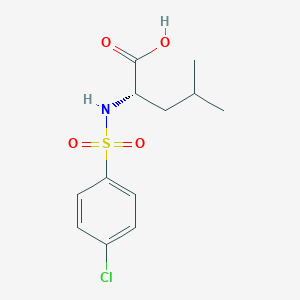 (2S)-2-[(4-chlorophenyl)sulfonylamino]-4-methylpentanoic acid
