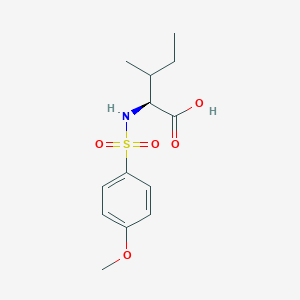 (2S)-2-[(4-methoxyphenyl)sulfonylamino]-3-methylpentanoic acid