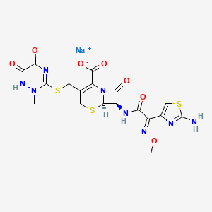 molecular formula C18H17N8NaO7S3 B7781581 CID 5362014 