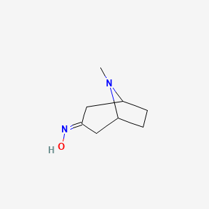 8-Azabicyclo[3.2.1]octan-3-one, 8-methyl-, oxime
