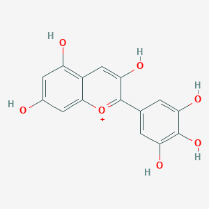 molecular formula C15H11O7+ B077816 Delphinidin CAS No. 13270-61-6