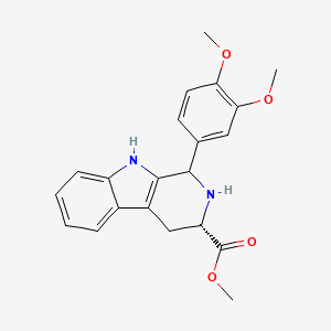 molecular formula C21H22N2O4 B7782116 METHYL (3S)-1-(3,4-DIMETHOXYPHENYL)-2,3,4,9-TETRAHYDRO-1H-BETA-CARBOLINE-3-CARBOXYLATE 