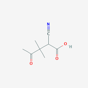 2-Cyano-3,3-dimethyl-4-oxopentanoic acid