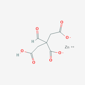 molecular formula C7H6O7Zn B7782292 zinc;2-(carboxymethyl)-2-formylbutanedioate 