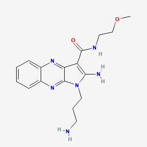2-amino-1-(3-aminopropyl)-N-(2-methoxyethyl)-1H-pyrrolo[2,3-b]quinoxaline-3-carboxamide